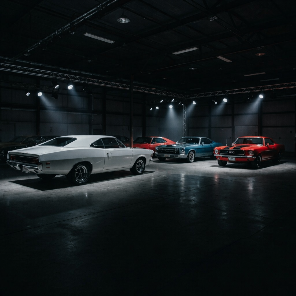 Showroom de carros clássicos